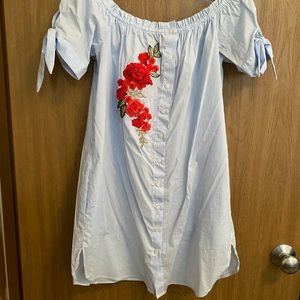 Forever 21 over the shoulder dress